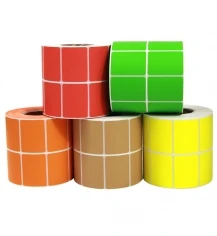 Этикетки с цветной заливкой