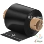 Красящая лента (риббон) 64 мм. х 74 м. Wax HW120A+ Out Черный, втулка 0.5 дюйма (110мм ширина) IQ Code