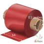Риббон 64 мм. х 74 м. Wax цветной Out Красный, втулка 0.5 дюйма (110мм ширина) IQ Code