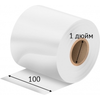 Риббон 100 мм. х 450 м. Resin Out белый, втулка 1 дюйм IQ code