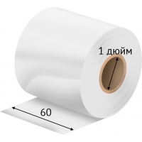 Риббон 60 мм. х 300 м. Resin HR320 цветной Out Белый, втулка 1 дюйм 