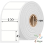 Этикетка самоклеящаяся 100х45 (рядов 1 по 500 шт) Полипропилен белый в рулоне, втулка 40 мм (к) IQ code 	
