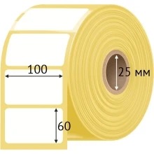 Термоэтикетка ЭКО 100х60 (рядов 1 по 200 шт)  в рулоне, втулка 25 мм (к) IQ code