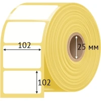 Термоэтикетка ЭКО 102х102 (рядов 1 по 200 шт) в рулоне, втулка 25 мм (к) IQ code