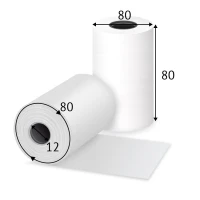 Чековая лента 80 (мм) x 80 (м), втулка 12 мм