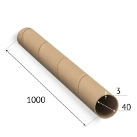 Картонная втулка (шпуля, гильза) 40х3х1 000 мм IQ code