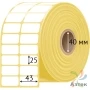 Термотрансферная этикетка 43х25 (рядов 2 по 1 500 шт) Полуглянец в рулоне, втулка 40 мм (к) IQ code