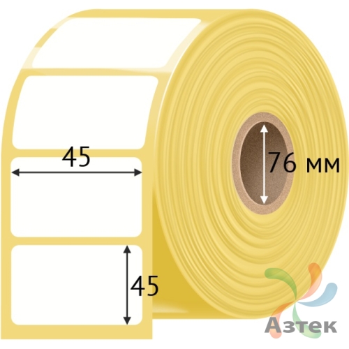 Этикетка самоклеящаяся 45х45 (рядов 1 по 2 500 шт) Termo TOP deep freeze в рулоне, втулка 76 мм (к) IQ code