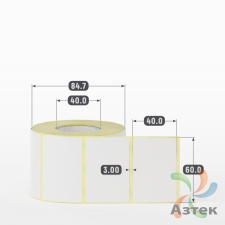 Этикетка самоклеящаяся 60х40 (рядов 1 по 700 шт) Termo TOP deep freeze в рулоне, втулка 40 мм (к) IQ code