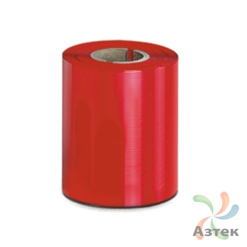 Риббон 50 мм. х 450 м. Resin цветной Out Красный, втулка 1 дюйм IQ Code