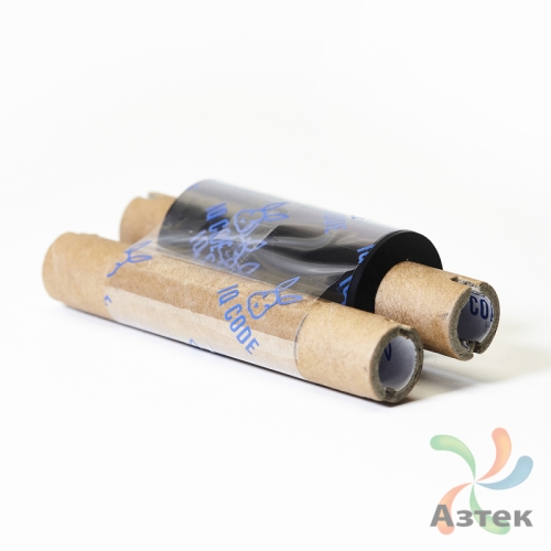 Красящая лента (риббон) 57 мм. х 74 м. Resin Out Черный, втулка 0.5 дюйма (110мм ширина) 