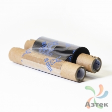 Красящая лента (риббон) 57 мм. х 74 м. Wax/Resin Out Черный, втулка 0.5 дюйма (110мм ширина) 