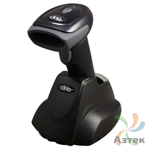 Сканер штрих-кода Cino F680BT 1D  Image, темный беспроводной, Bluetooth, USB-HID, USB-COM, базовая станция