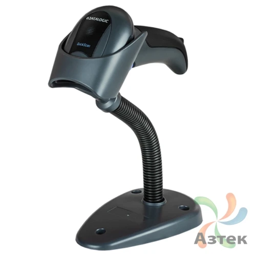 Сканер штрих-кода Datalogic QuickScan I QD2430 2D  Image, темный ручной, USB кабель, подставка, ЕГАИС