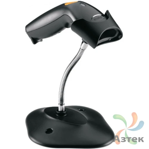 Сканер штрих-кода Motorola LS1203 1D  Лазерный, темный ручной, USB кабель, подставка, EMEA
