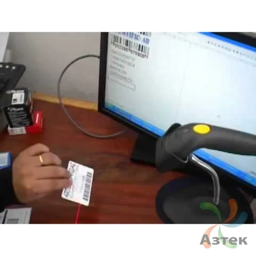 Сканер штрих-кода Motorola LS1203 1D  Лазерный, темный ручной, USB кабель, подставка, EMEA