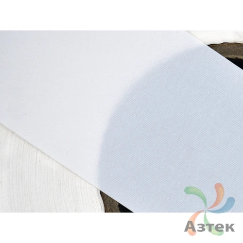 Полиэстеровая лента 50мм х 400м втулка 76 мм, цвет - белый	