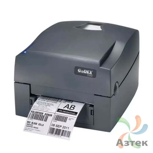 Принтер этикеток Godex G500 UES термотрансферный 203, Ethernet, USB, RS-232, 011-G50EM2-004
