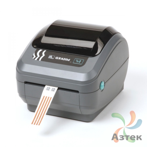Принтер этикеток Zebra GX420d термо 203, Ethernet, USB, RS-232, отрезчик, GX42-202422-000