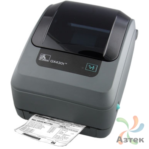 Принтер этикеток Zebra GX430t термотрансферный 300, USB, RS-232, GX43-102520-000