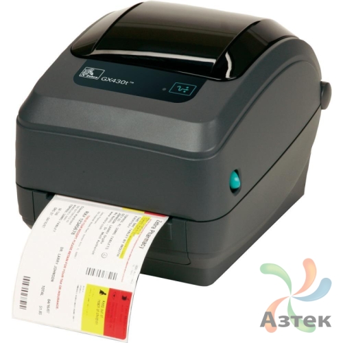 Принтер этикеток Zebra GX430t термотрансферный 300, USB, RS-232, GX43-102520-000