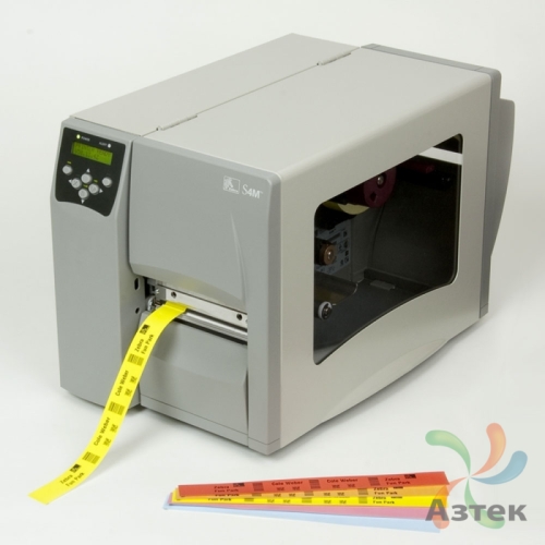 Принтер этикеток Zebra S4M термотрансферный 203, LCD, USB, RS-232, S4M00-200E-0100T
