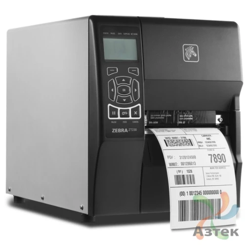 Принтер этикеток Zebra ZT230 термо 203, LCD, USB, RS-232, отрезчик, ZT23042-D2E000FZ