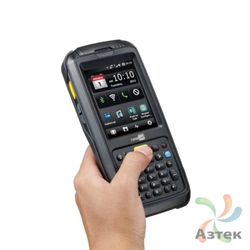 Терминал сбора данных CipherLab 6070-L 1D Лазерный темный 4 Гб, Windows, Bluetooth, WiFi, GPS, БП, камера, подставкаUSB/RS-232, WinCE 6.0, блок питания