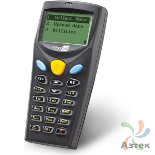 Терминал сбора данных CipherLab 8000L 1D Лазерный темный 2 Мб, 21 кл., подставкаRS-232, ПО для 1с, блок питания
