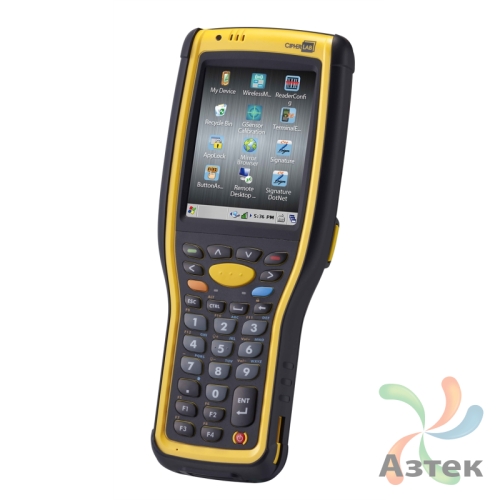 Терминал сбора данных CipherLab 9730-X2-NU-5400 1D/2D CMOS-имиджер темный 4 Гб, 30 кл., Windows, Extra Long Range, Bluetooth, WiFi, БП, кабель с защелкой USB, блок питания