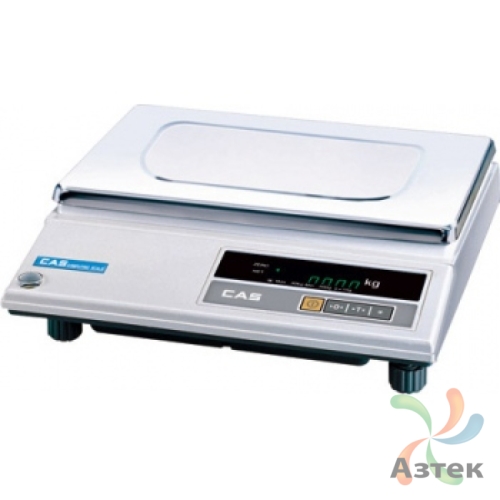Весы CAS AD-5 RS-232 настольные порционные до 5 кг, нержавеющая сталь