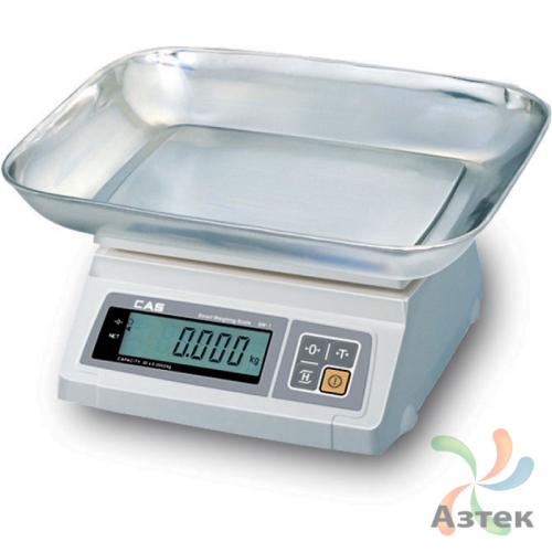 Весы CAS SW-20 настольные порционные до 20 кг, пластик