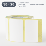 Термоэтикетка ЭКО 30х20 (рядов 1 по 200 шт) в рулоне, втулка 25 мм (к) IQ code