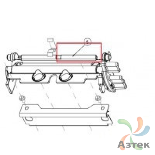 Защелка термоголовки левосторон. для TSC серии TTP-2410M