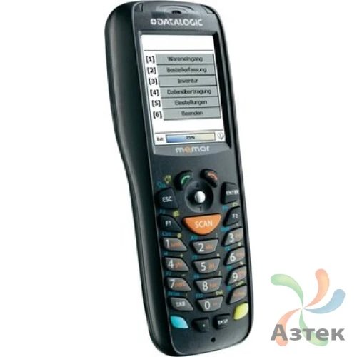 Терминал сбора данных Datalogic Memor 1D Лазерный 256 Мб, 23 кл., Windows, Bluetooth, WiFi, БП, кабель mini USB, EU, блок питания