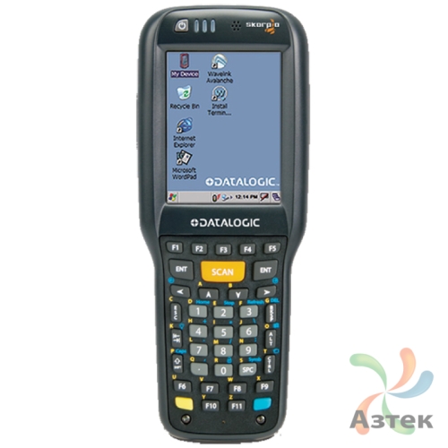Терминал сбора данных Datalogic Scorpio X3 1D Лазерный 512 Мб, 38 кл., Windows, Bluetooth, WiFi, рукоятка, блок питания