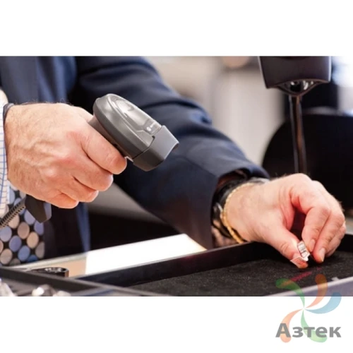 Сканер штрих-кода Motorola LI2208-SR 1D  Image, темный ручной, USB кабель, подставка