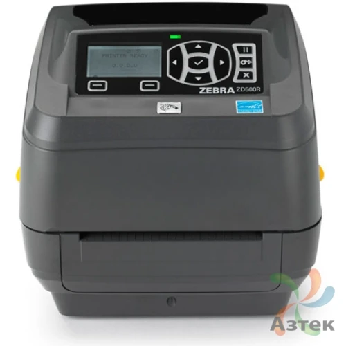 Принтер этикеток Zebra ZD500R термотрансферный 203, RFID, LCD, Ethernet, USB, RS-232, отрезчик, ZD50042-T2E2R2FZ