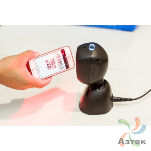 Сканер штрих-кода Youjie HF600 2D  Image, темный стационарный, USB-HID, USB-COM, ЕГАИС