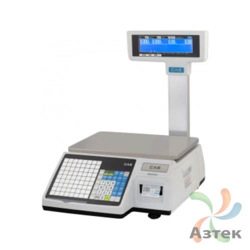 Весы CAS CL3000-15P Ethernet USB RS-232 настольные торговые до 15 кг, нержавеющая сталь с печатью этикеток