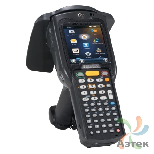 Терминал сбора данных Motorola MC3190-Z 1D/2D CMOS-имиджер темный 1 Гб, 48 кл., Windows, Bluetooth, WiFi, RFID, рукоятка, EU, блок питания