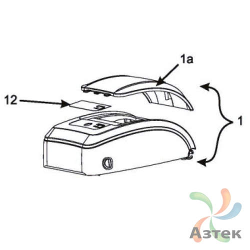 Крышка с окном в сборе для Zebra GK420t
