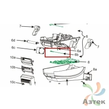 Датчик на просвет и черной метки для Zebra G- серия ТТ