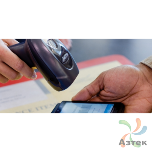 Сканер штрих-кода Motorola LS2208 1D  Лазерный, темный ручной, интерфейс Multi-Interface, без кабеля