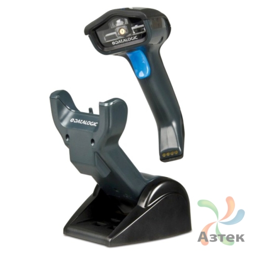Сканер штрих-кода Datalogic Gryphon I GBT4130 1D  Image, темный беспроводной, Bluetooth, RS-232 кабель, блок питания