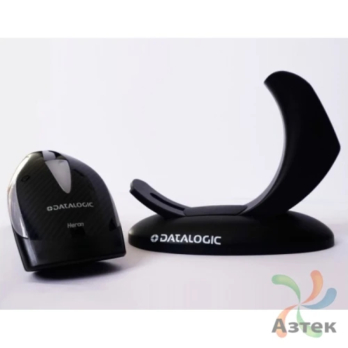 Сканер штрих-кода Datalogic Heron HD3130 1D  Image, темный ручной, USB кабель, подставка