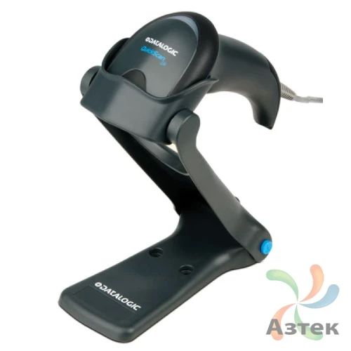 Сканер штрих-кода Datalogic QuickScan I Lite QW2100 1D  Image, темный ручной, PS/2 кабель, подставка
