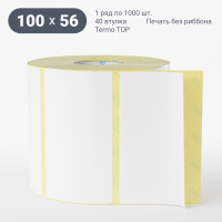 Термоэтикетка ТОП 100х56 (рядов 1 по 1 000 шт)  в рулоне, втулка 40 мм (к) IQ code