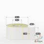 Термотрансферная этикетка 105х48 (рядов 1 по 3 000 шт) Полуглянец в рулоне, втулка 76 мм (к) IQ code