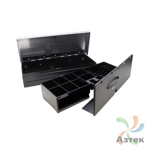 Денежный ящик HPC System HPC 460FT темный, крышка из нержавеющей стали